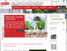 Tablet Screenshot of fermalux.be